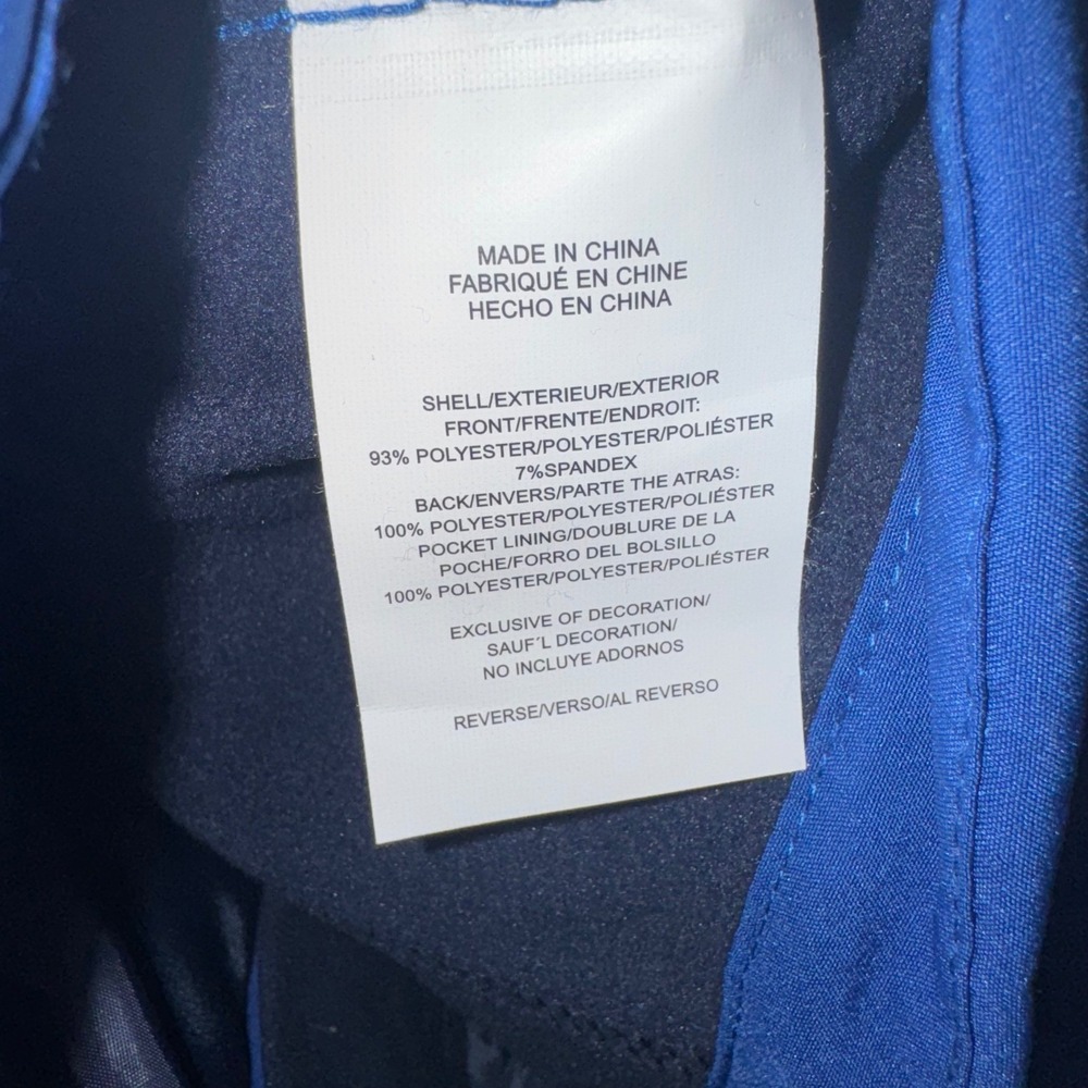 IZOD Men Water Resistant Softshell Vest Cobalt Blue Full Zip Outerwear XL NEW - Picture 9 of 9